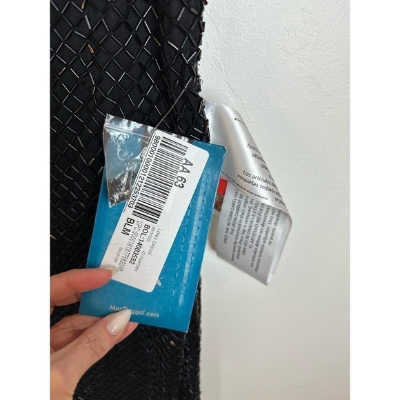 NWT Mac Duggal BEADED SPAGHETTI STRAP COLUMN GOWN #93551 - Picture 6 of 11